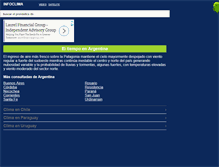 Tablet Screenshot of m.infoclima.com